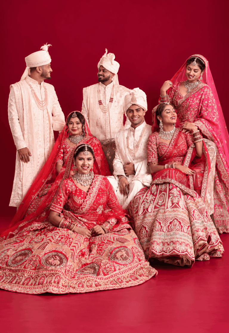 royal indian wedding portrait